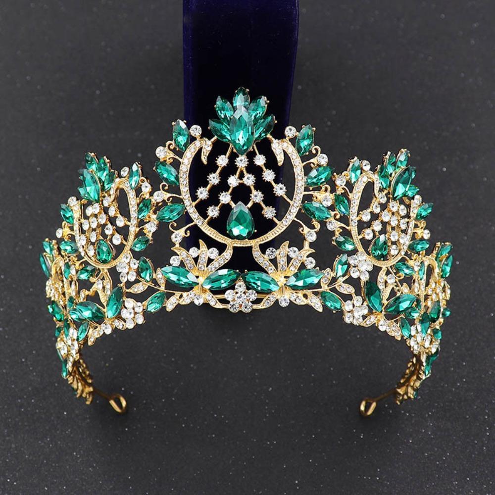 Rhinestone Baroque Pageant Crowns Luxury Crystal Queen Princess Tiara  Birthday Party