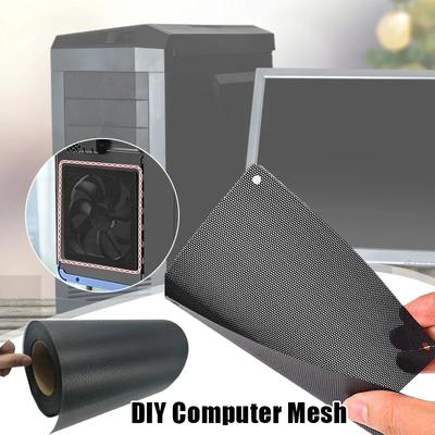 Počítačová síť pro domácí kutily 30cm ventilátor Prachový filtr Pouzdro PC Prachový filtr pro síť Síť Pouzdro Prachový kryt šasi pro chladič ventilátoru reproduktoru Černá