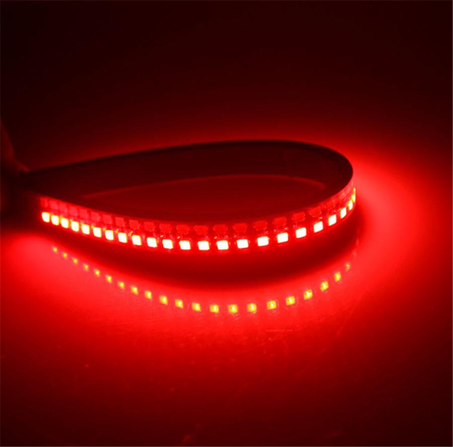 2 Pcs 20cm Motorcycle LED Rear Turn Signal Brake Light Stop Daytime Running Lamp