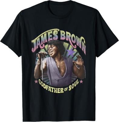 James Brown Godfather of Soul Schwarzes Baumwoll-T-Shirt S-5XL R318
