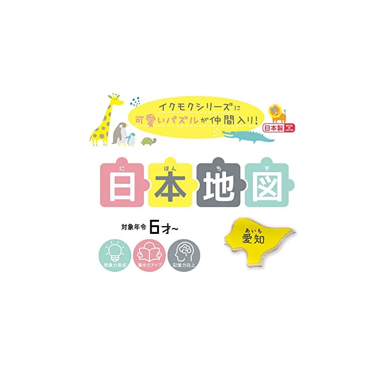 Debika Training Puzzle Ikumoku Wooden Educational Puzzle Japan Map 113012