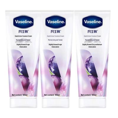 Vaseline Grape Delight Hydrating Hand & Nail Serum Cream - 3x100ML