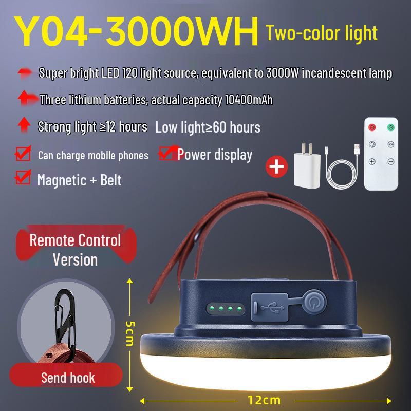 Ultra Bright Rechargeable LED Camping and Emergency Magnet Tent Light
