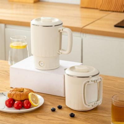 Portable 800ML Electric Kettle 2-in-1 304 Stainless Steel Rice Cooker Foldable Mini Kettle