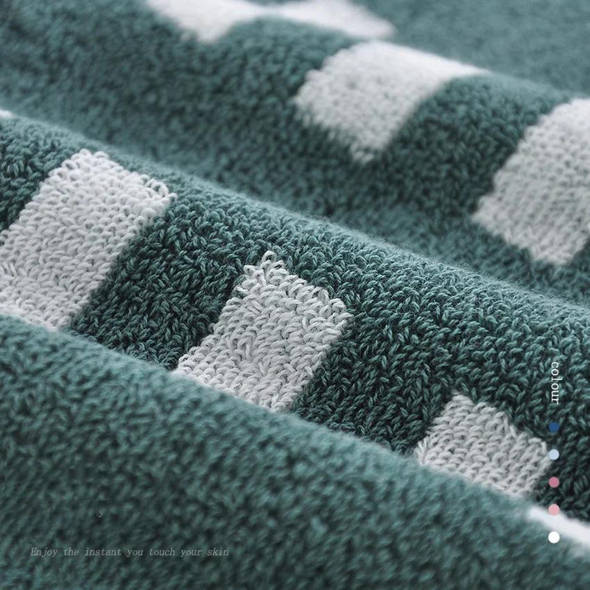 Cotton Bathroom Accessories Sets Dots Stars Striped Heart Pattern Soft Face Towel Super Absorbent Thick Hand Towels Kids Adults