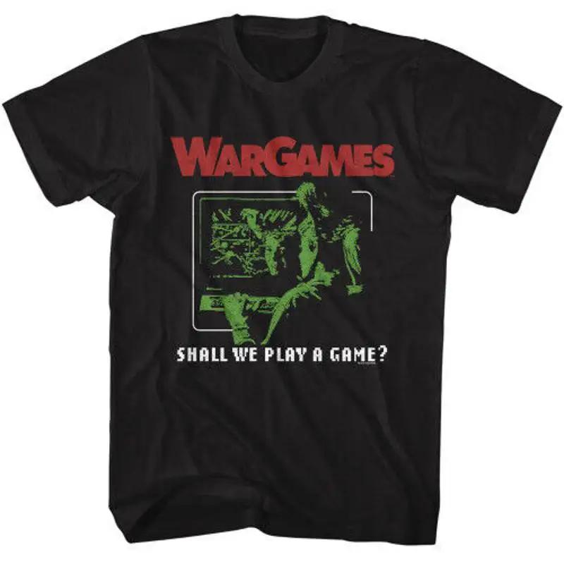 Wargames Shall We Play A Game T Shirt Black
