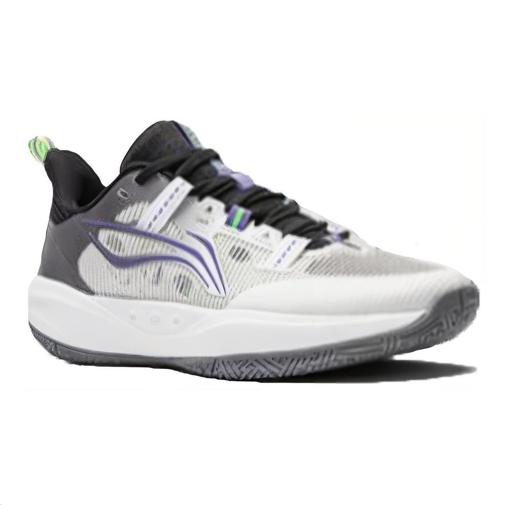 Li Ning Kids Pioneer 4 Primary Comfortable Versatile Non-Slip Shock Absorbing Durable Low-Top Basketball Shoes Kids Basketball Shoes YKBU024-7