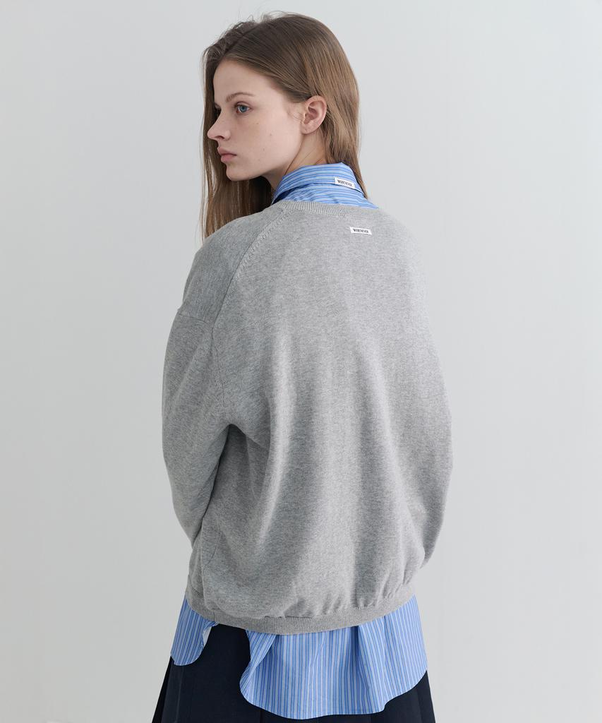 Leuba All-Day Cotton Round Knit - Melange Gray