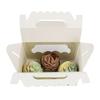 12Pcs Easter Themed Gift Packaging Boxes with Handles and Clear Window Candy Chocolate Holder Case for Holiday Supplies