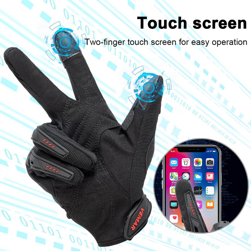 VEMAR Summer New Motorcycle Gloves Hard Knuckle Cycling MTB Racing Riding Men Women Moto Glove Carbon Fiber Protective Gear