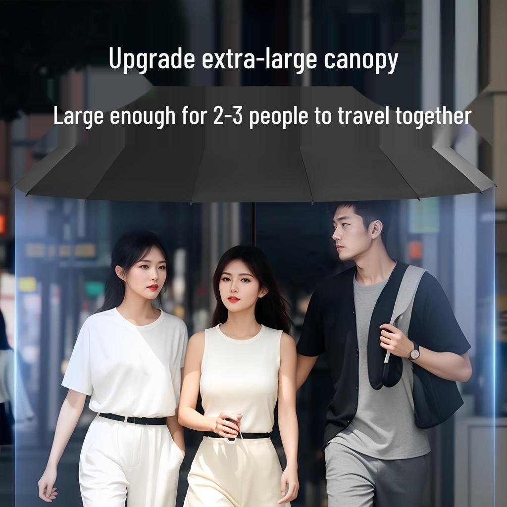 288-Bone Windproof & Stormproof Large Folding Dual-Use Umbrella for Men & Women