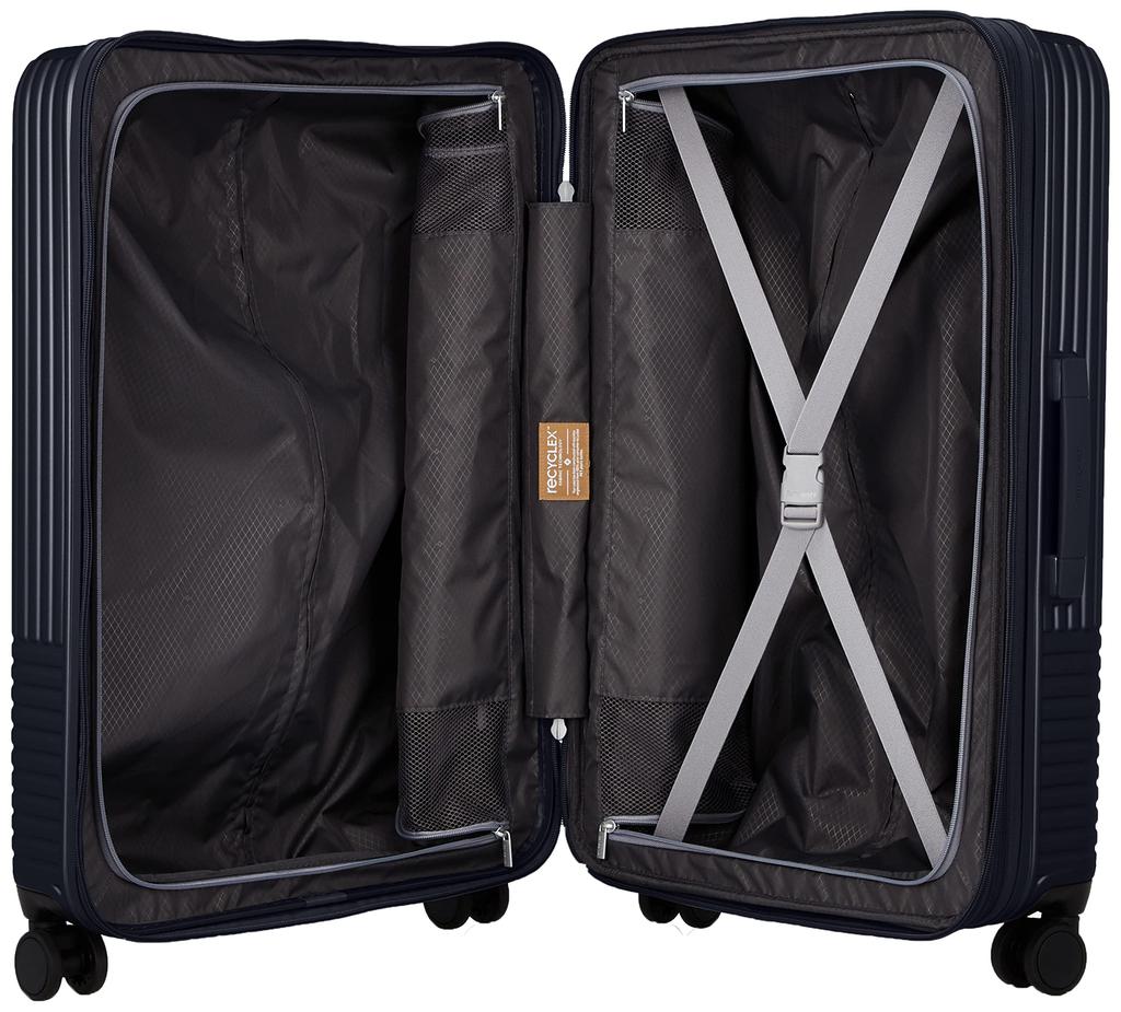 Suitcase APINEX Spinner Expandable with Brake Function 69cm Matte Dark Navy [Samsonite] 69/20 75/90L 4.5kg