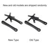 1Pair 170MM Mountain Road Bike Alloy Single Crankset Repair Parts (Black)
