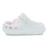 Crush Clog Fantasy Baroque S- EVA Exquis Brillant Bijoux Chaussures à Trous Polyvalentes Unisexe Argent