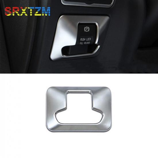 Silver Auto Car ide Handbrake Button Panel Trim Cover fit for Volvo XC60 V60