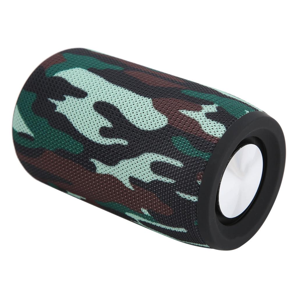 Kabelloser Bluetooth-Lautsprecher Tragbar Wasserdicht 2 Hörner Stereo-Lautsprecher mit USB-Kabel Camouflage Upgrade