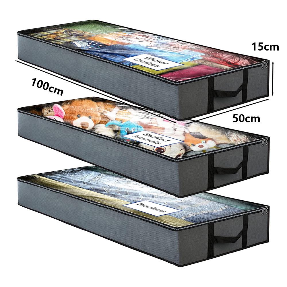 Non-woven Under-bed Quilt & Clothes Storage Box - Dustproof, Moisture-proof, Foldable Organizer