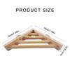 Wood Perch Bird Toy Parrot Corner Shelf Stand Platform for Cage Suitable for Small and Medium Birds 7 by 7 Inch