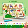 Magnetic Color & Number Maze Montessori Education Toys Board Pen Moving Bead Game Motor Skills Activities Wooden Toys Kids Gifts