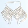 European and American Nightclubs Shiny Rhinestone Chest Necklace Tassel Bra Chain Exquisite Stylish Water Drop Pendant Body