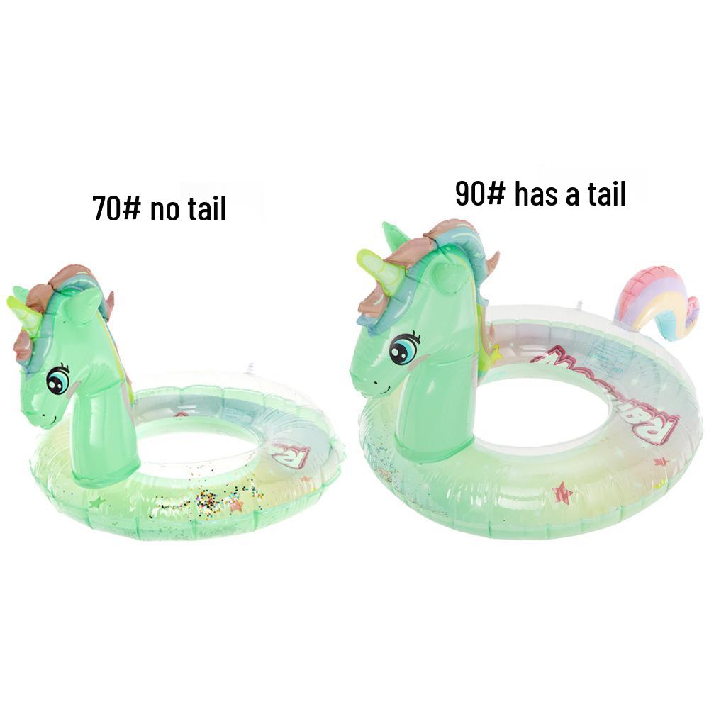 Xiaolü Thickened Mermaid Armpit Float: 110cm Adult Swim Ring with Fishtail Design