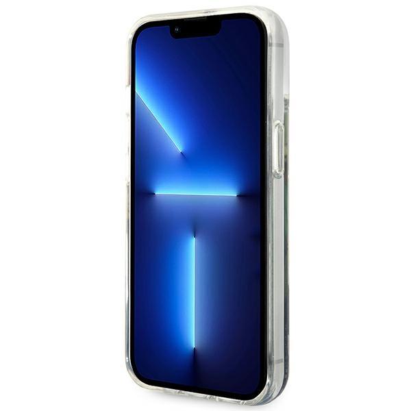 Guess Guhcp14Mlflsb Iphone 14 Plus / 15 Plus 6.7 Niebieski/Blue Hardcase Flower Liquid Glitter