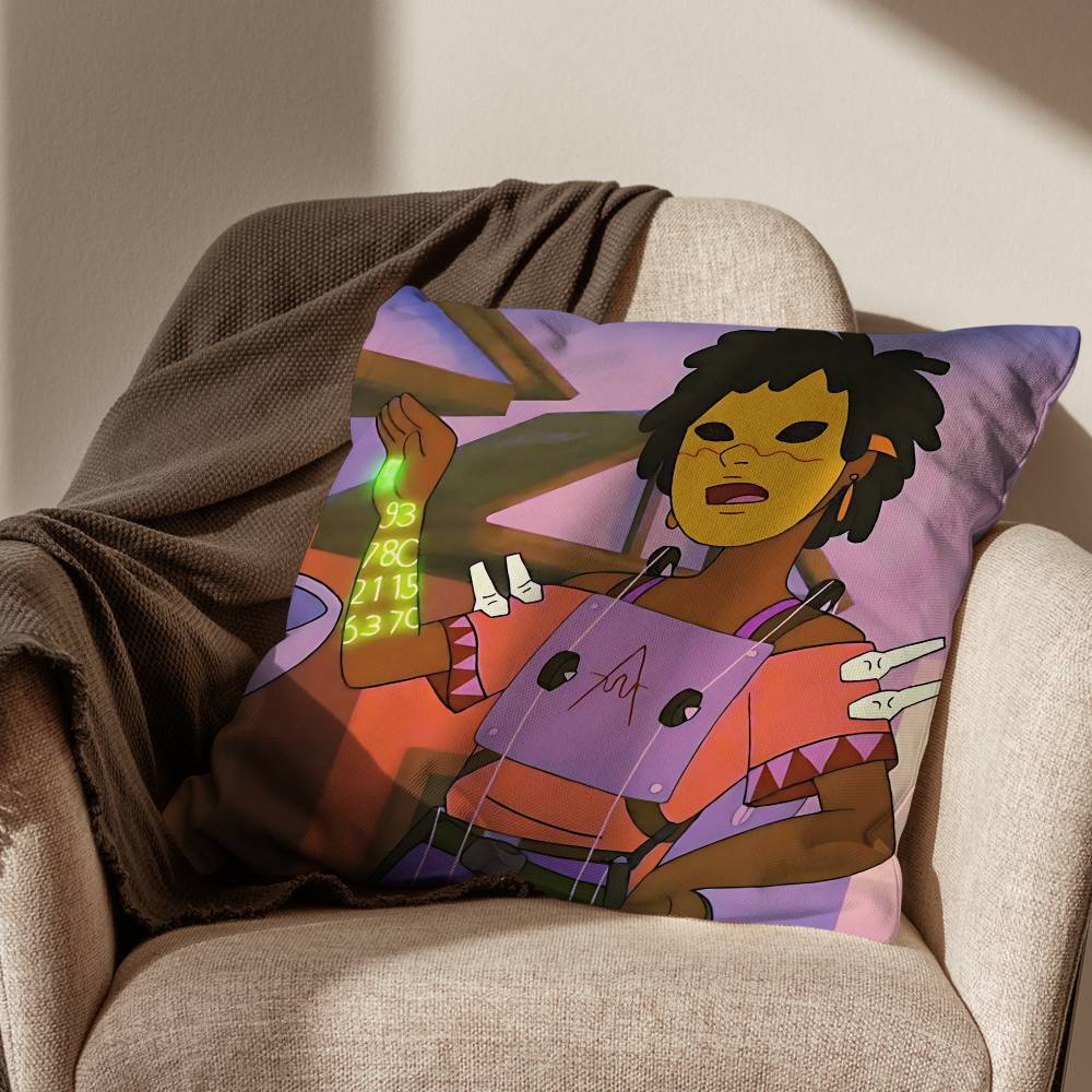 Lake Infinity Train Pillow Case Sofa Living Room Bedroom Headboard Backrest Cushion Square Cushion Nap Time