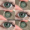 Eyeshare 2pcs NEW Colored Contact Lenses Fashion Blue Eyes Lenses Gray Beauty Pupils Brown Eyes Contacts Green Lens 6 Months Use