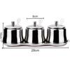 Yunshuang 3-Tier Stainless Steel Seasoning Organizer Set