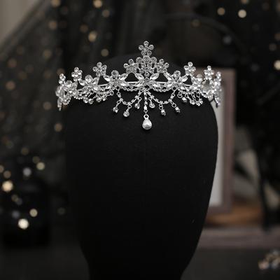 Crown Hair Accessories Queen Princess Accessories Korean Style Tiara Tiara Birthday Birthday Super Fairy Wedding Bride Girl