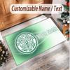 Personalized Crystal Velvet Carpet Celtic FC Pattern Non Slip Floor Rug