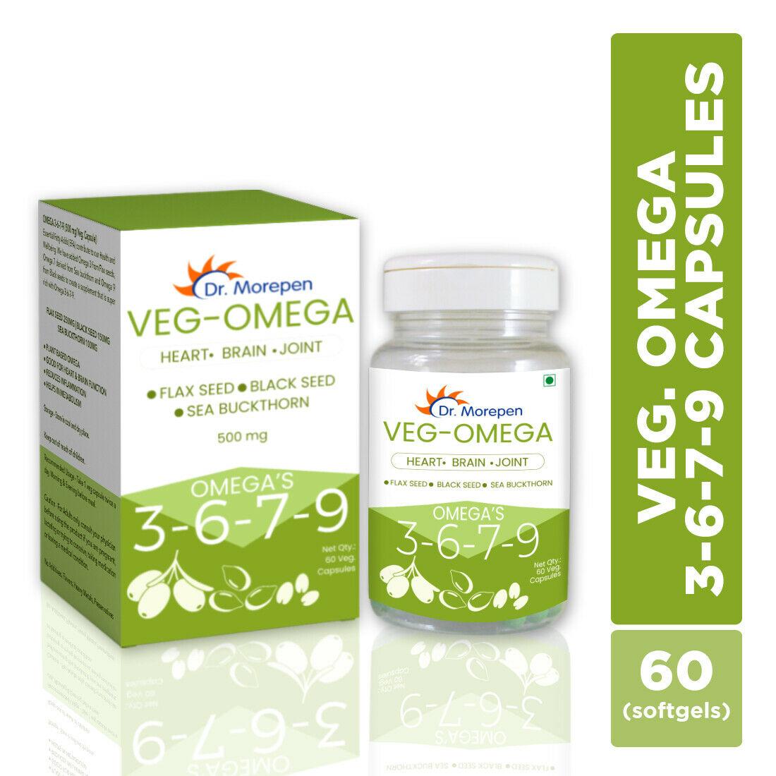

доктор. Вегетаріанські капсули Morepen Veg Omega-3-6-7-9 (60 таблеток)
