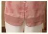 Chinese Style Nine-Point Sleeve Shirt for Middle-Aged and Elderly Women