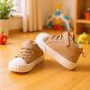 Winter Plush-Lined Unisex Baby Soft-Sole Cotton Boots with Magic Sticker Fastening