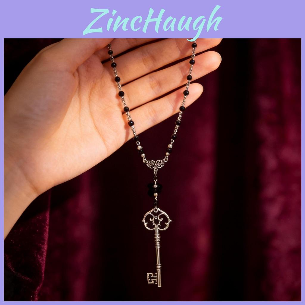 Retro Gothic Style Long Chain Necklace With Cross Pendant For Womens Vintage Jewelry