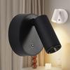 LED Wall Lamp USB Rechargeable 2000mAh Dimmable Spot Light Wireless Magnetic Night Light Alloy Bedside Photo Wall Painting Light