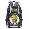 Zelda Zelda Plecak z Nadrukiem Akcesoria Outdoorowy Port USB Duża Pojemność Plecak Podróżny