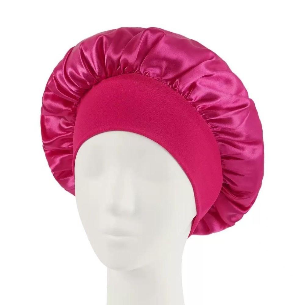 Silk Sleep Bonnets Elastic Satin Hat Fashion Nightcap Beauty