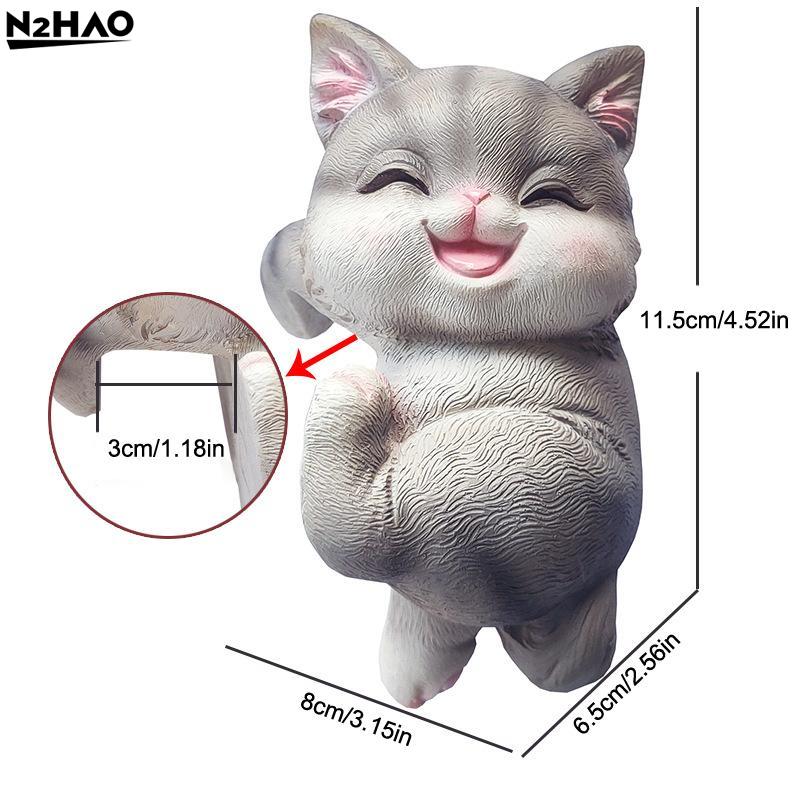 Cat Flower Pot Huggers For Flower Pots, Cute Plant Pot Hanger Ornaments, Funny Plant Decorations For Pots, Resin Cat Figurines