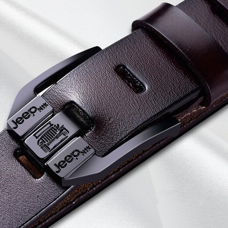 Men's PU Vintage Pin Buckle Leather Belt - Casual & Business Versatile Accessory for Jeans