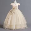 Vestido de Verano para Niñas Bordado Vestido de Princesa para Dama de Honor Niños para Niñas Fiesta Infantil Vestido de Boda