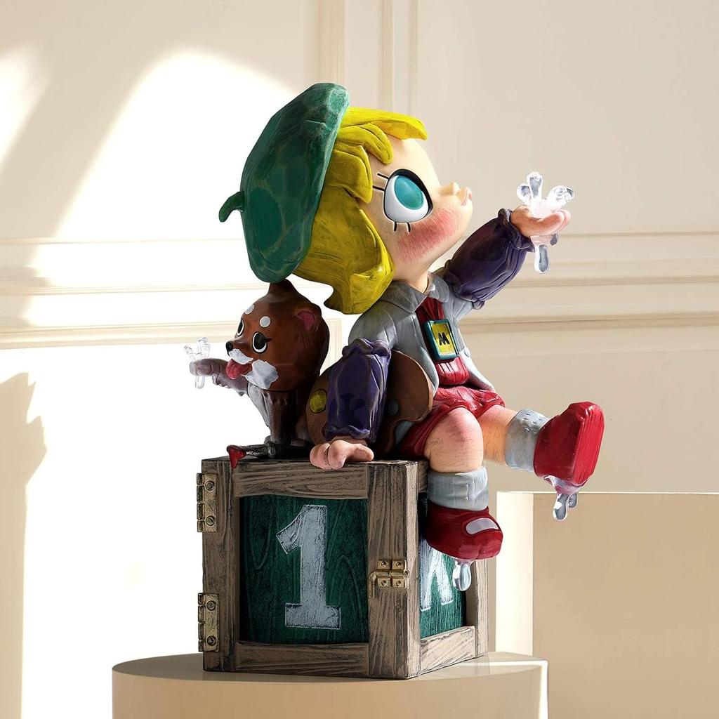 POP MART Molly Anniversary Statues Classical Retro 2 Series Figures, 1 Pcs Molly Blind Box Figures, Home Decorations, Holiday Birthday Gifts