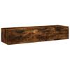 Wall Cabinet Smoked Oak 102 X 30 X 20 Cm Engineered Wood