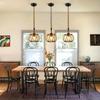 Industrial Style Hemp Rope Pendant Lights Iron Woven Hemp Rope Chandelier  Restaurant Lighting