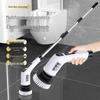 7-in-1 Cordless Electric Spin Scrubber with Retractable Long Handle.