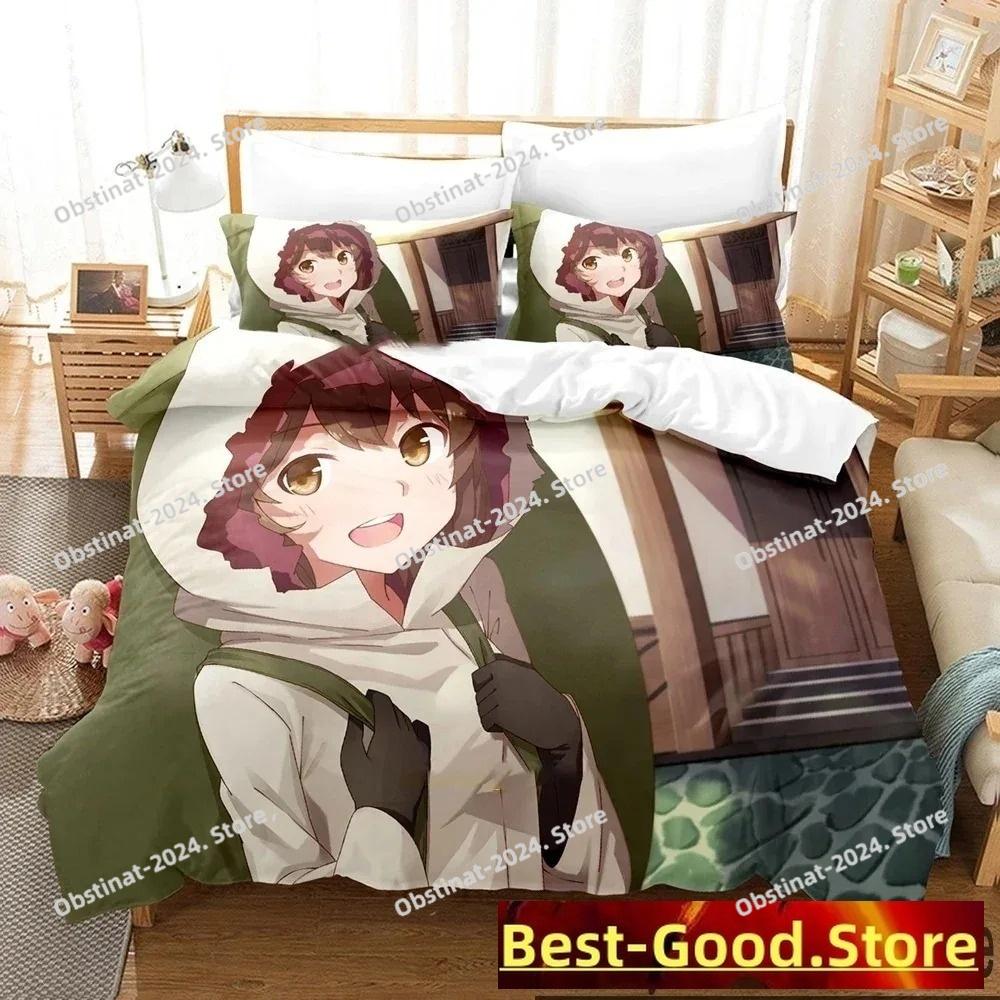 3D Print DanMachi Anime Hestia Bedding Set Duvet Cover Bed Set Quilt Cover Pillowcase Comforter king Queen Size Boys Adult