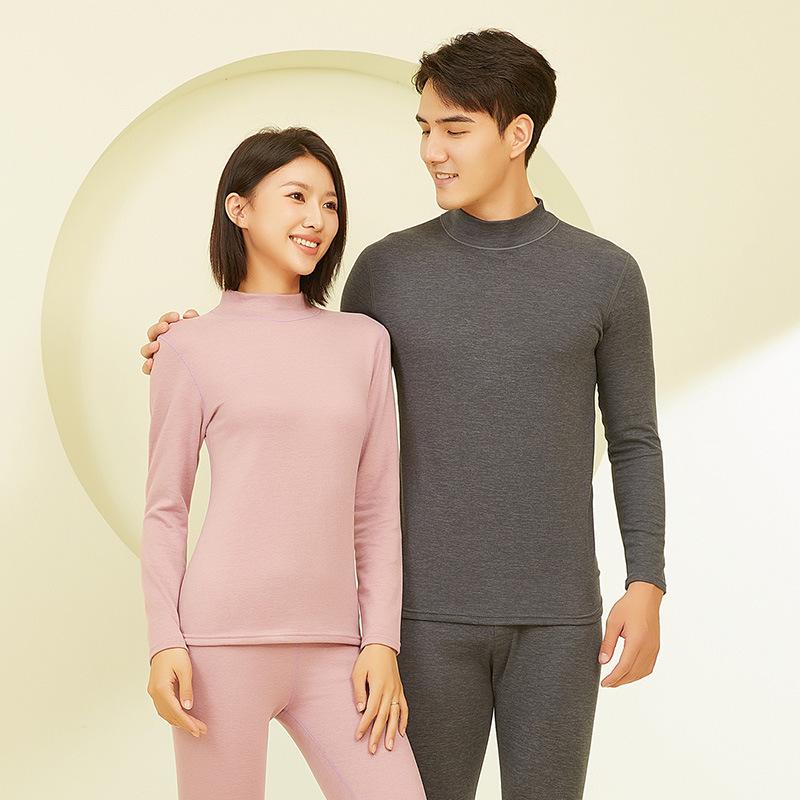 

Комплект термобелья из шерсти и шелка: Бесшовный самонагревающийся бархат для мужчин и женщин — идеально подходит для осени и зимы Women s 2XL