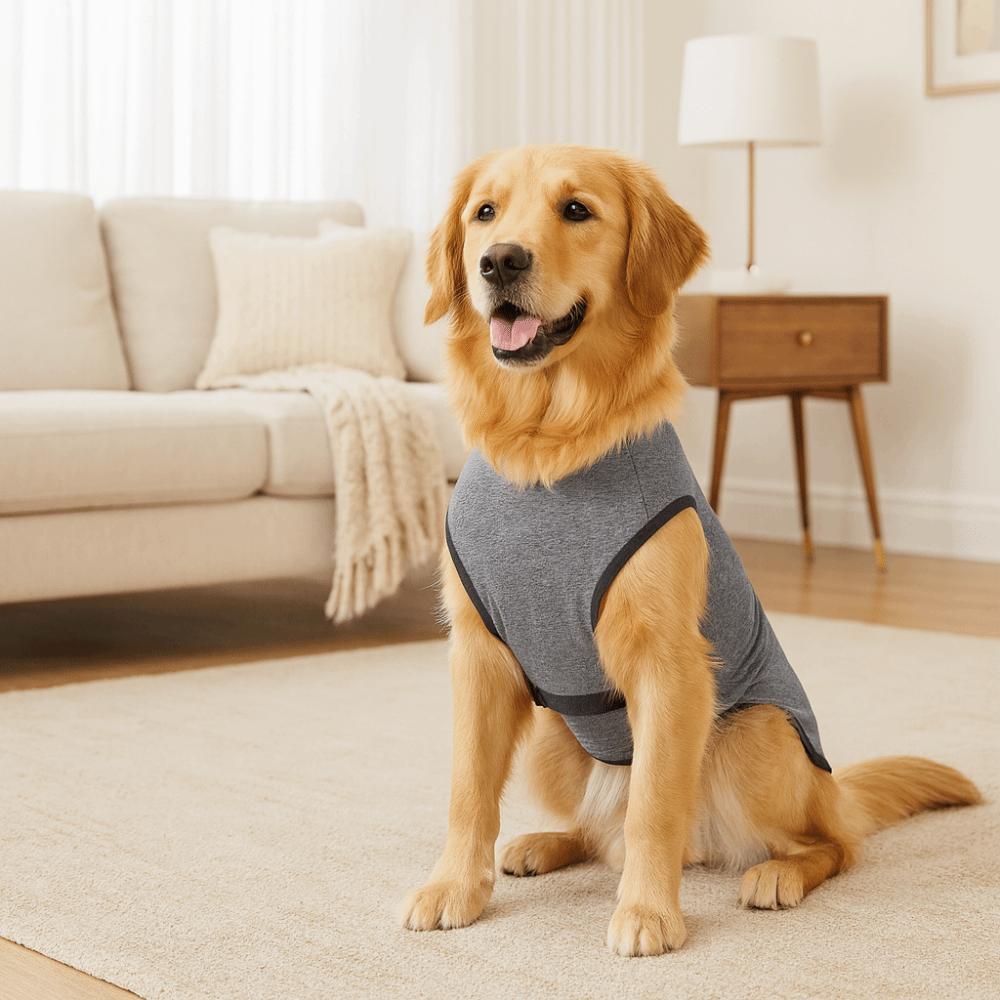 Elastic Dog Recovery Suit Breathable Comfortable Dog Physiological Pants Washable Adjustable Prevent Licking Clothes