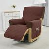 1Seater Recliner Cover Solid Color Quilted Armchair Slipcover Anti-Wear Pet Kids Accent Couch Cushion Living Room Hotel Home