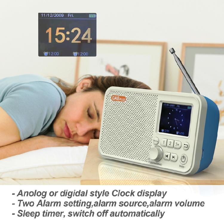 Portable Digital DAB Radio LCD Display FM Receiver Bluetooth-compatible 5.0 Desi